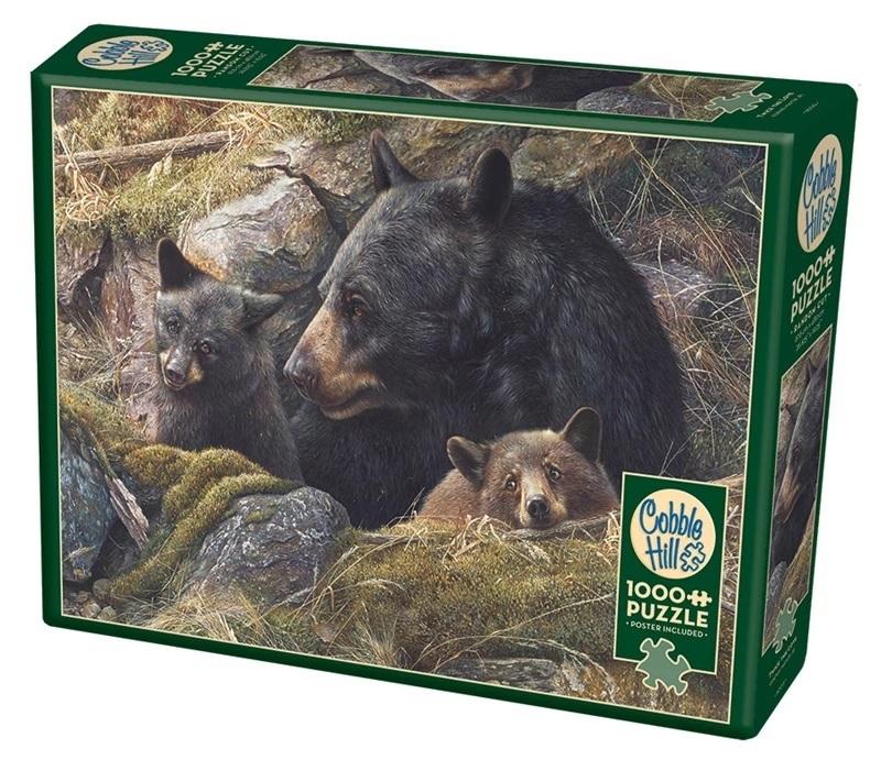 Puzzle 1000 Rodzina niedźwiedzi Grizzli