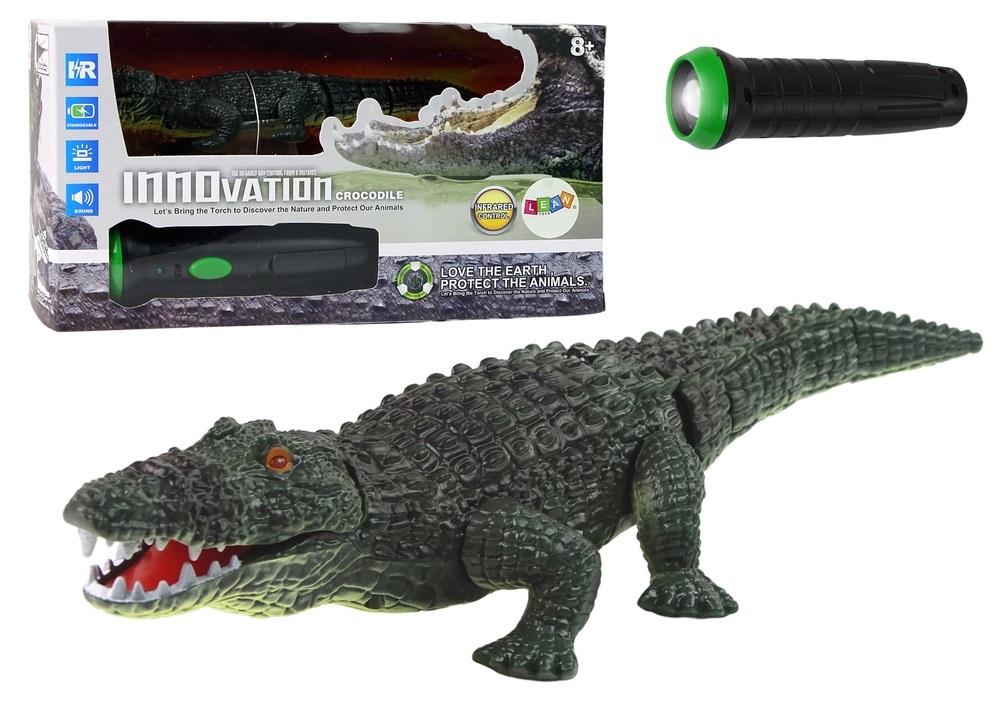 Krokodyl R/C sterowany latarką