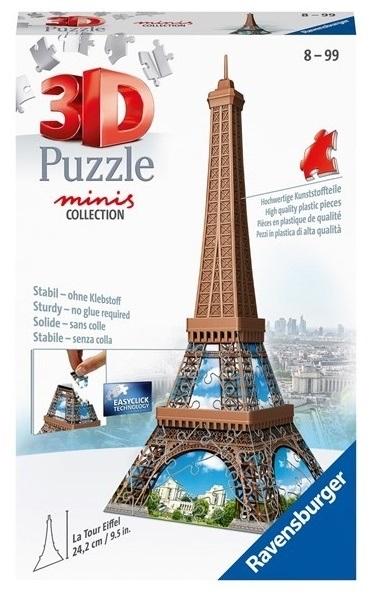 Puzzle 3D 54 Mini budynki: Wieża Eiffel