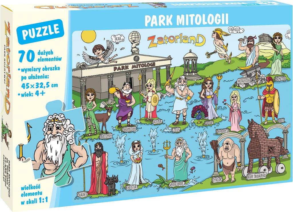 Puzzle 70 elementów. Park mitologii