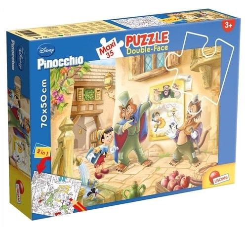 Puzzle maxi 25 dwustronne Pinokio