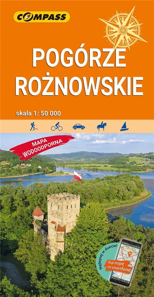 Mapa turystyczna - Pogórze Rożnowskie lam. w.2022