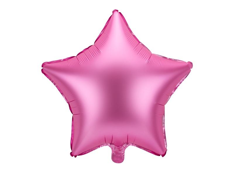 Balon foliowy Gwiazdka 48cm różowy