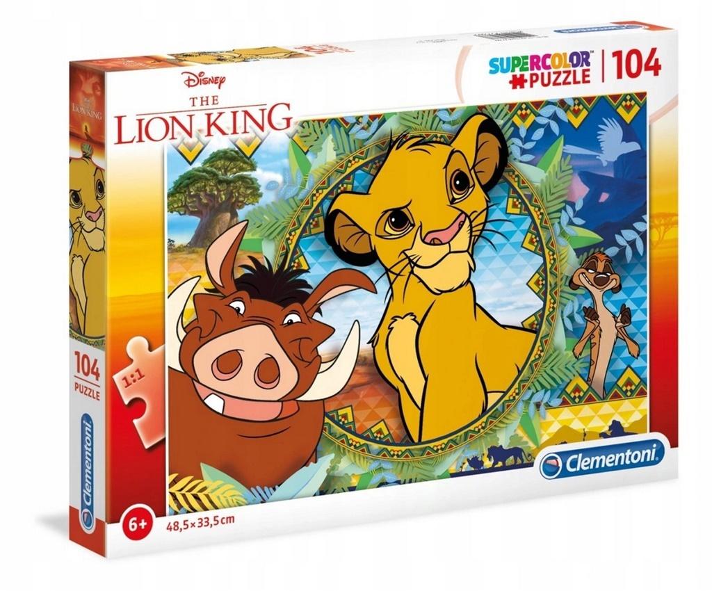 Puzzle 104 Super kolor Lion king