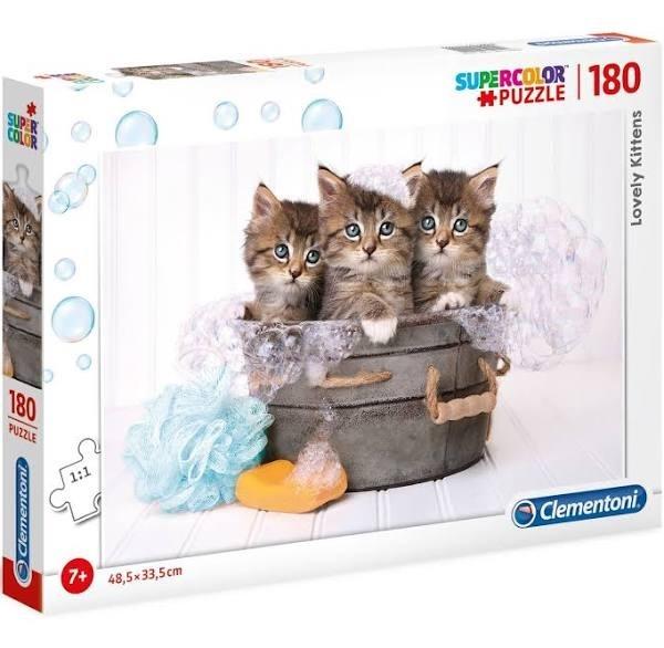 Puzzle 180 Super Kolor Lovely kittens