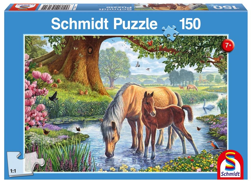 Puzzle 150 Konie przy strumieniu G3