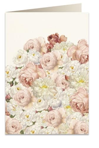 Karnet B6 + koperta 7521 Białe róże