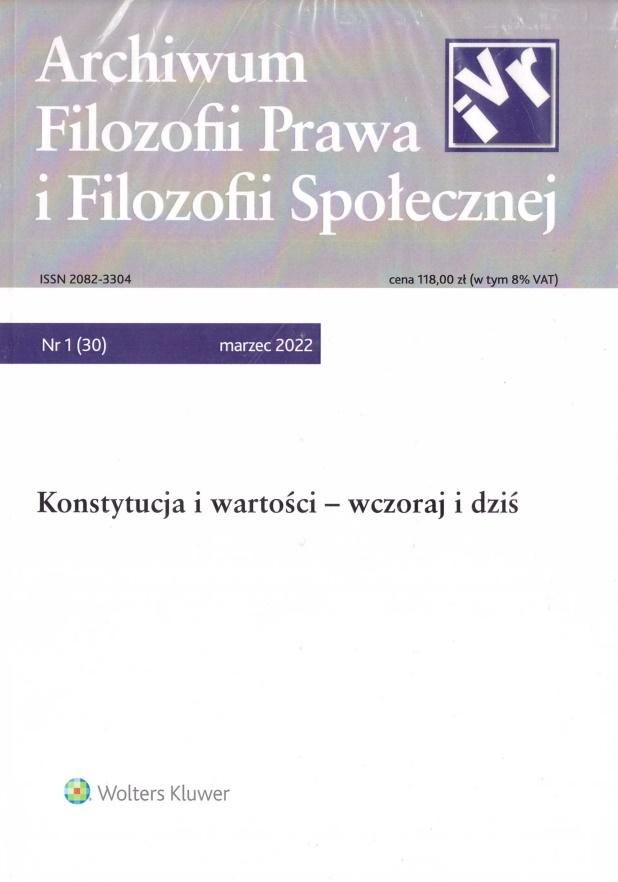 Archiwum Filozofii Prawa i Filozofii.. 1/2022 (30)