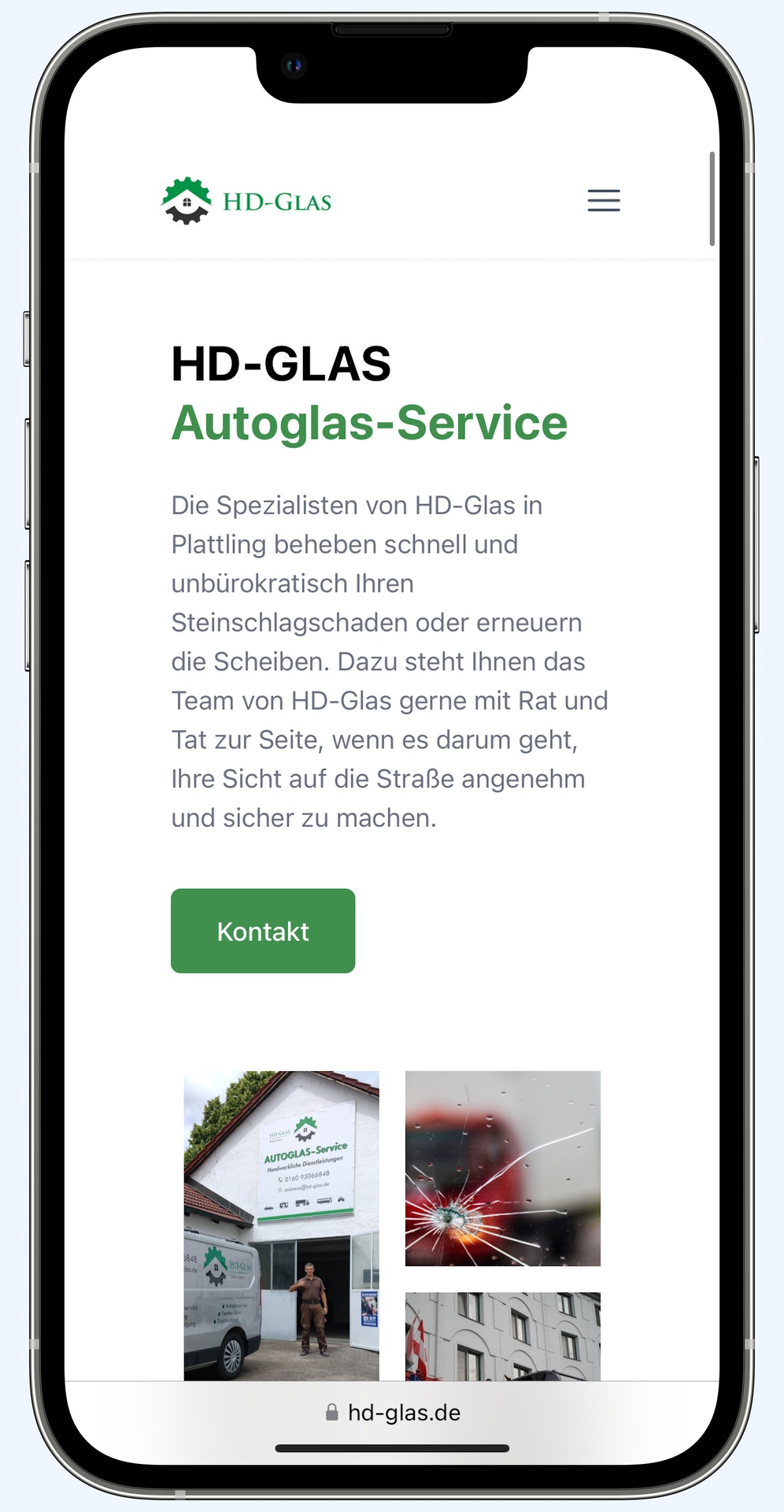 HD-Glas auf iPhone