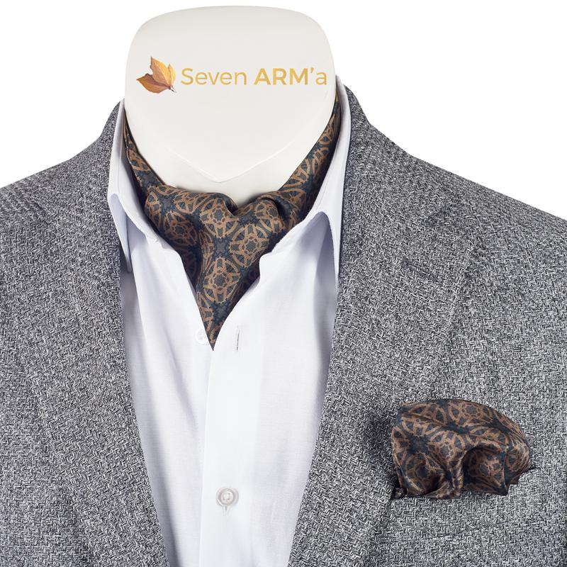 Buy BLACKSMITH Jacquard Microfiber Ascot for Men - Scarf Neckwear Ascot  Stole Bandana for Men (BLUEBLACKBOX) at