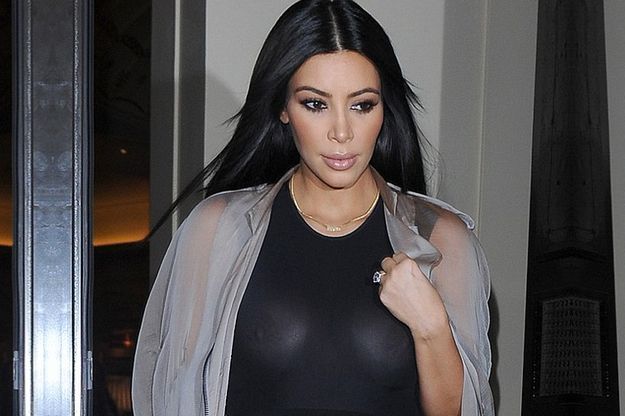Ким Кардашьян шокировала отсутствием нижнего белья
