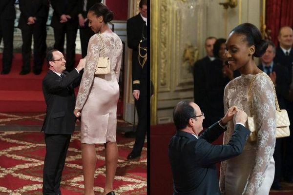 Франсуа Олланд и Сандрин Груда