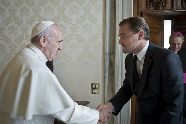 Леонардо ДиКаприо и Папа Римский Франциск